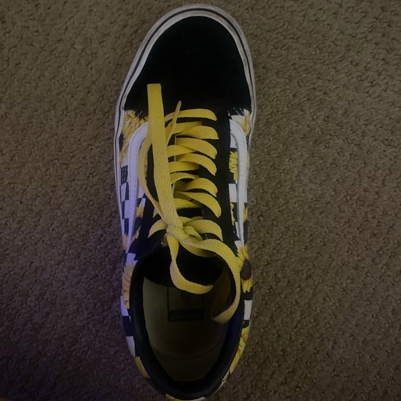 sunflower custom vans size 7 - Picture 2 of 3